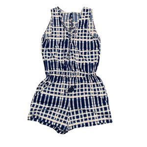 La Blanca Blue and White Romper